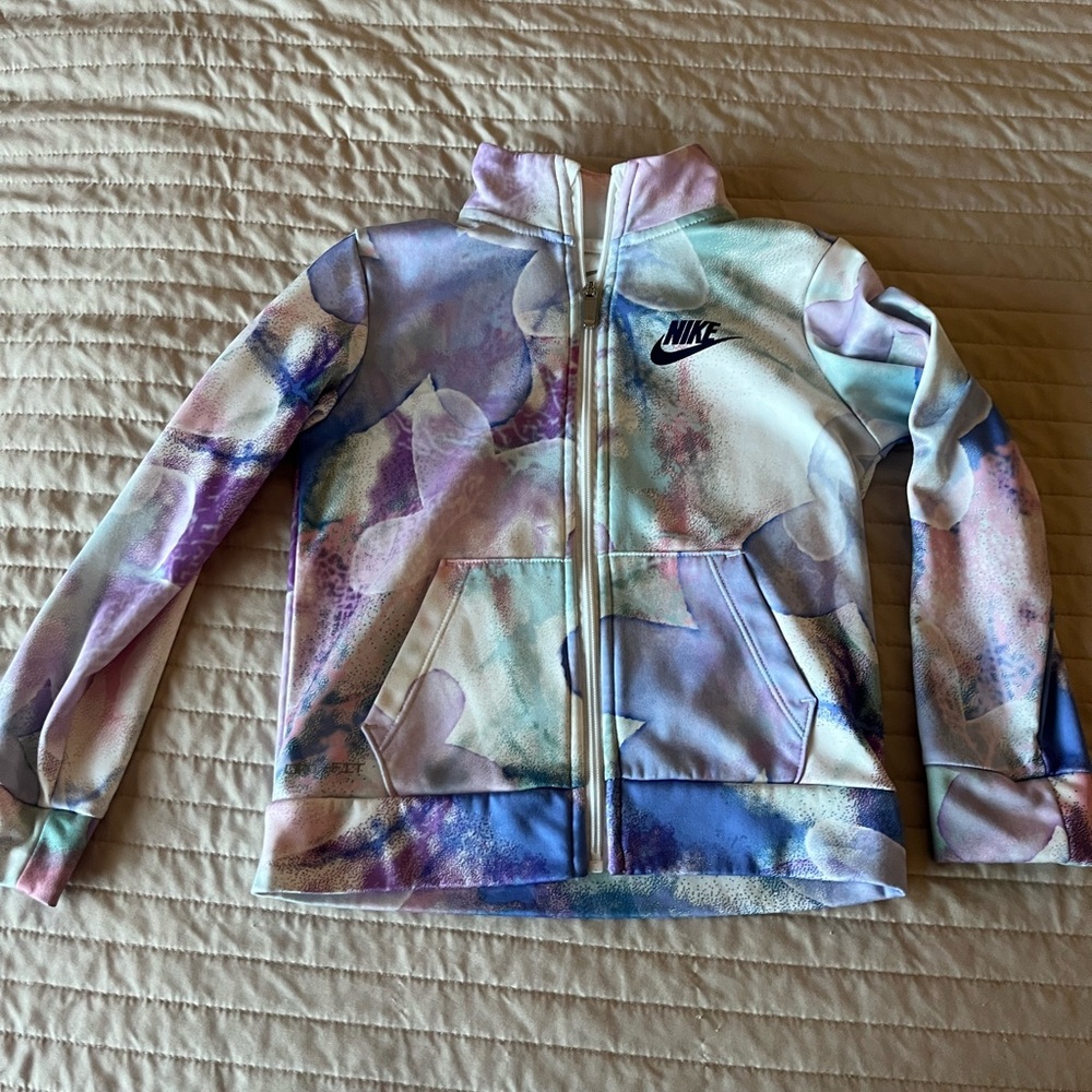 Nike Dri-FIT Kids' Purple and Blue track suit
